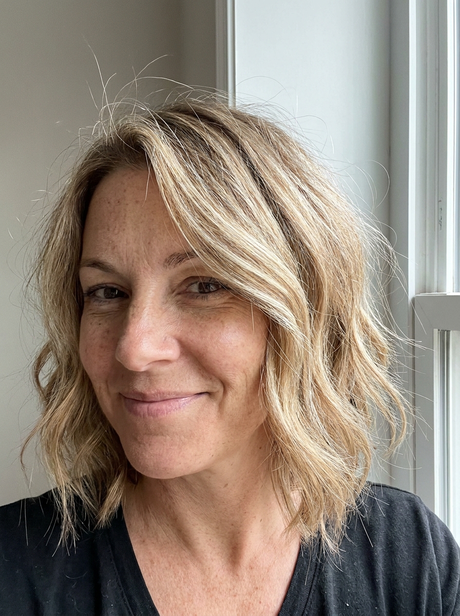 Messy Blonde Bob als Blonde Bob Frisuren mittellang Inspiration 2026